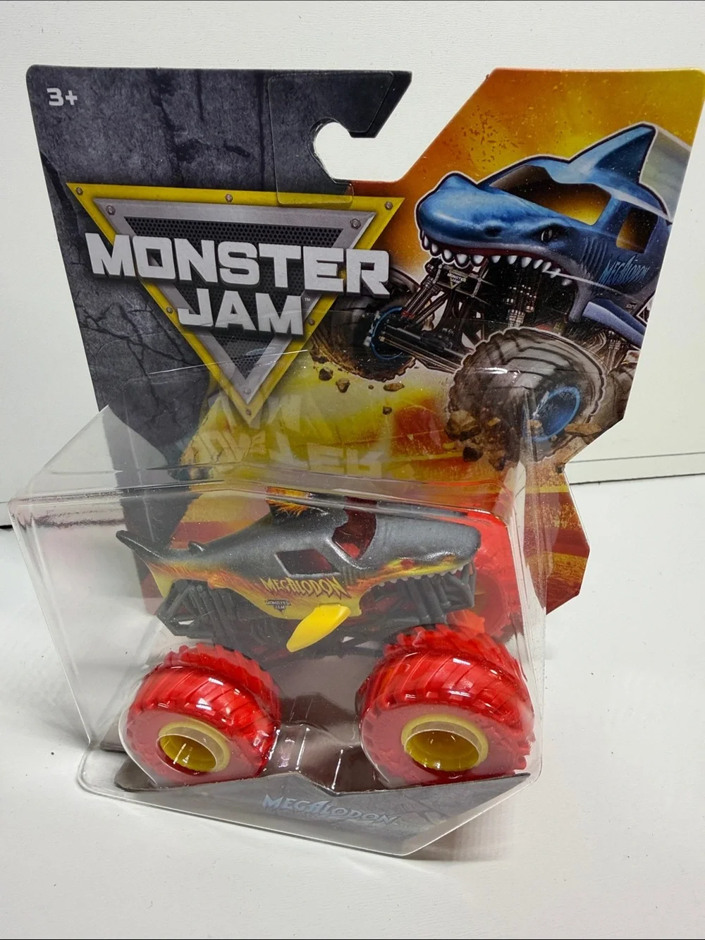 Monster Jam Megalodon Monster Truck Toy - Yellow and Red